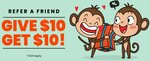 $10 off $35 Minimum Spend with Referral @ Giftmonkey