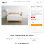 80% off Clearance Stock - Pocket Spring Mattress: Queen $699, King $799, Super-King $899 + Free Delivery @ Shine Mattress