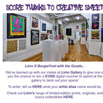 Win a $1000 Limn Gallery Digital Voucher from BurgerFuel