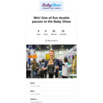 Win 1 of 5 double passes to the Baby Show (Trusts Arena, Auckland, 26-28 August) @ Times