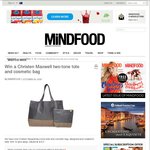 Win a Christen Maxwell Two-Tone Tote and Cosmetic Bag from Mindfood