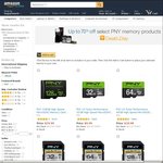 Amazon PNY Sale (up to 70% off): PNY Turbo 64GB US $17.05, PNY 128GB microSDXC US $35.05 + More