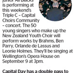 Win a Double Pass to Triple C - Capital Choirs Community from The Dominion Post (Wellington)