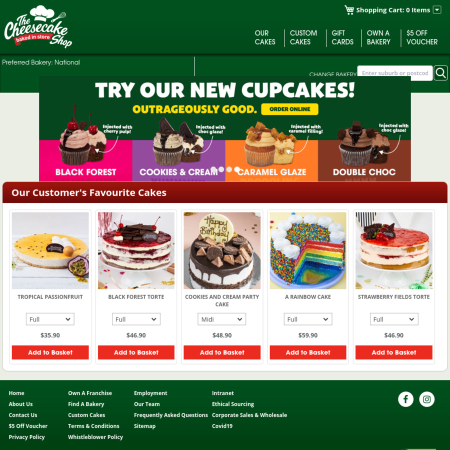 10 off Any Full Size Cake The Cheesecake Shop ChoiceCheapies