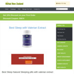 Best Sleep with Valerian Extract $33.96 (Was $39.95) + Shipping @ Herbal NZ