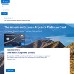 AmEx Platinum Rewards Card: Spend $1500 in First 3 Months, Receive 300 Airpoints (New Card Members Only) @ American Express NZ