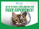 Share a Photo of Your Cat to be in to Win a Return Trip for Two to Wellington + Zoo Passes & $300 Prezzy Card @ Breakfast