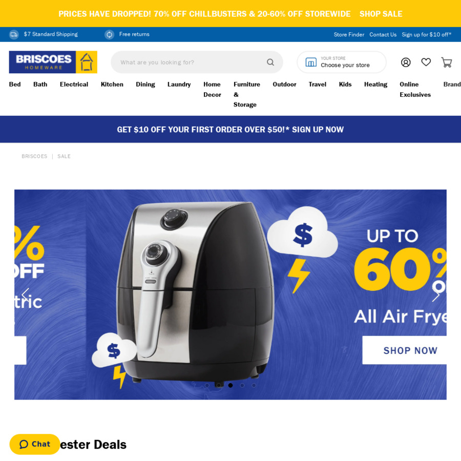 10 off 50 Spend Briscoes Only) ChoiceCheapies