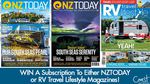 Win 1 of 5 NZTODAY or RV Travel Lifestyle Subscriptions from The Coast