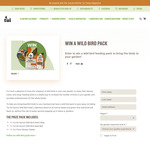 Win a wild bird pack from Tui Garden