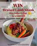 WIn 1 of 2 Braised Lamb Shanks from Harper Mt Wellington (Auckland)