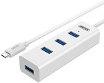 UNITEK USB Type-C to 4-Port USB 3.0 Hub - US $19.9 (~NZ $26) - Free Shipping @ Funeed