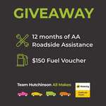 Win 12 Months of AA Roadside Assistance + a $150 Fuel Voucher from Team Hutchinson All Makes