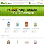 iHerb Black Friday - 10% off Sitewide (Min Spend US $40) & 15% off Weekly Specials