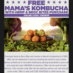 Purchase Hemp & Broc Bites from Burger Fuel and Get a Free Mama's Kombucha