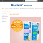Oral B 50% Off Vitality & Kids Electric Toothbrush $24.83 + Delivery / Click & Collect @ Unichem, Browns Bay