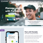 Free Parking Session with Parkable App