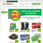 Countdown - One Day Sale: Cotton Soft Toilet Paper 12pk $3.50, Griffins Chocolate Bisquits $1.50