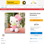 Hello Kitty Plush Strawberry 30cm $29.99 (Was $59.99) + $11.75 Shipping @ sukhchainsingh via Trade Me