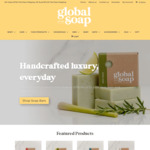 Spend $40 & Get 2 Large Body Soaps for Free (Usually $5.50 Each) + $7.50 Shipping @ Global Soap