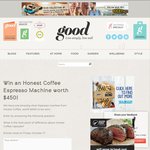 Win a Silver Honest Coffee Espresso Machine from Good.net.nz