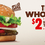 Whopper Burger $2 @ Burger King [May 22, 11am - 4pm]