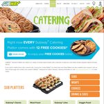 12 Free Cookies with Platter Purchase @ Subway