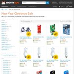 MightyApe New Years Clearance Sale - TV Mounts from $2.50, Energy Saver Bulbs $1, HDMI Cables $2.50 & More