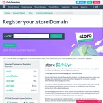 96% off .Store Domains, Now $4.13 NZD First Year ($110 Per Year)