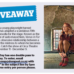 Win a Double Pass to Venus in Fur from The Dominion Post (Wellington)