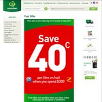 Save 40c/L off Petrol with a $200 Spend at Countdown or PAK'nSAVE