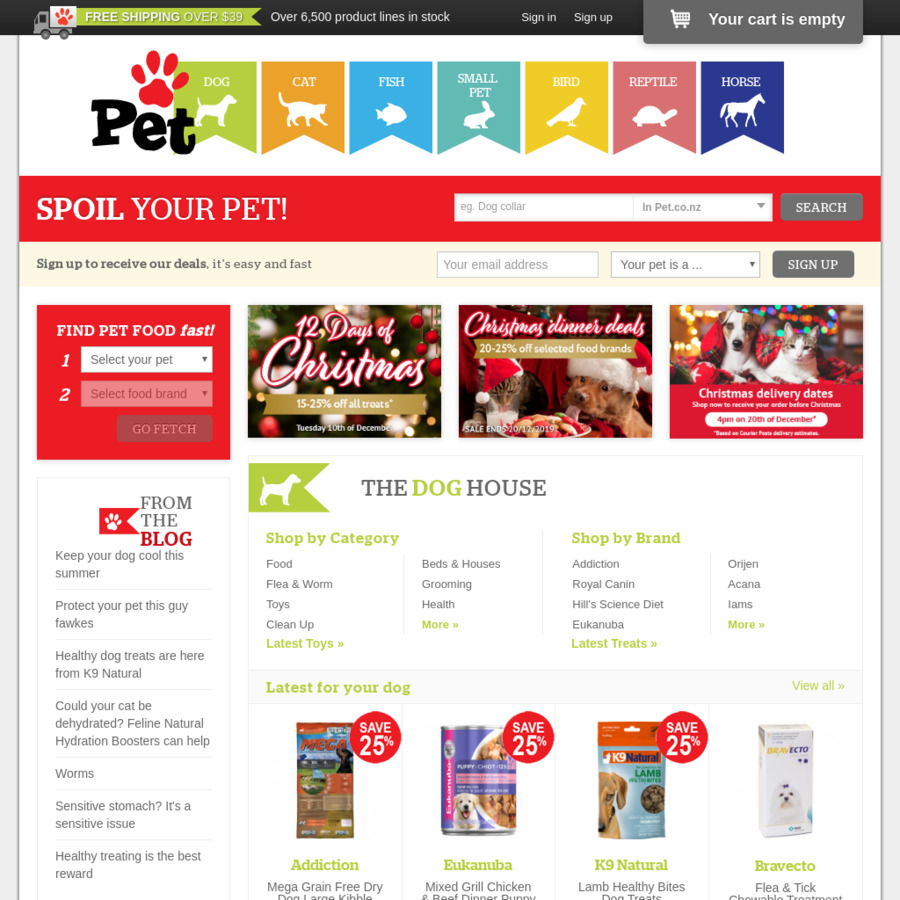 15 off first order Pet.co.nz ChoiceCheapies