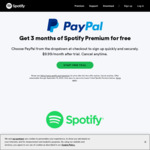 Free 3 Months Spotify Premium from PayPal (New Users Only)