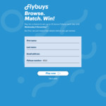 Win up to 25 Bonus Flybuys Daily with the Browse, Match & Win Game @ Flybuys