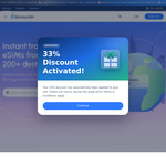 33% off ALL Travel eSIMs (200+ Destinations) - Japan Unlimited 5G from ~N$15.74, Vietnam 5G from ~N$12.44 @ BambooSIM