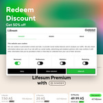 50% off Premium Subscriptions: 1 Month $7.50, 3 Months $20, 12 Months $49.99 @ Lifesum
