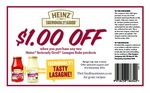 7 Various Coupons $1 off 2 or More Heinz Lasagne Bake Products, 50c off Any Edmonds Deli Style Dressing, $2 off Vitafresh & More