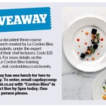 Win a Lunch for 2 at Brasserie Le Cordon Bleu from The Dominion Post (Wellington)