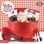 Win 1 of 2 Bodum Baking Sets + Cake Mixes from New World
