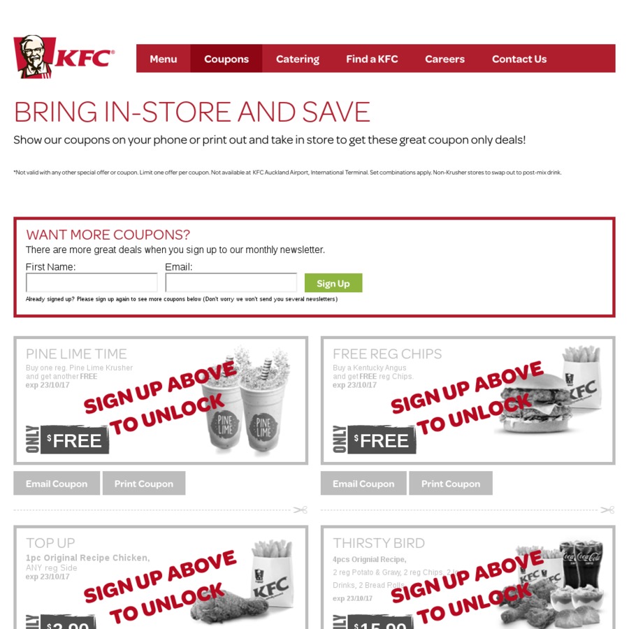 Kfc burger coupons