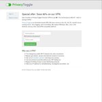 PrivacyToggle VPN: 3 Months for $5 USD (80% off, Regular Price: $23.97)