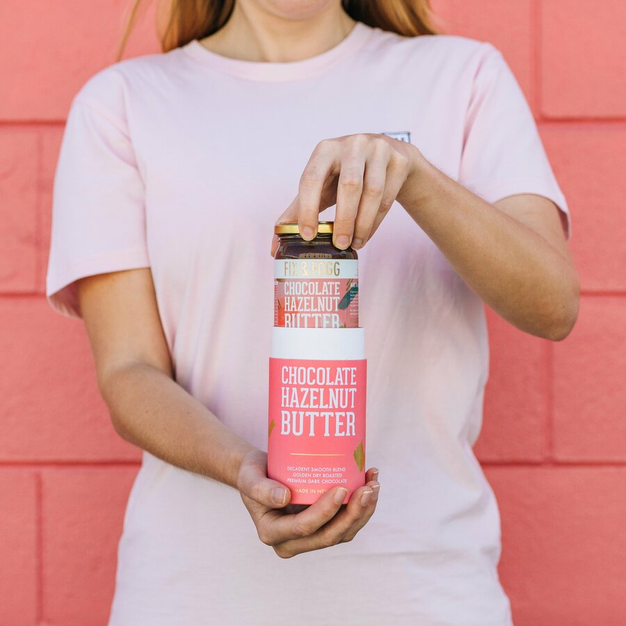 Choc Hazelnut Butter + Dark Chocolate Peanut Butter + 100g Fair Trade