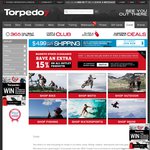 15% off All Outlet Items @ Torpedo 7 + $4.99 Flat Rate Shipping. Items from $1.15