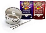Win 1 of 3 Prizes of SunRice Black & Red Microwave Rice + Set of Stainless-steel Chopsticks & Lunch Box @ Mindfood