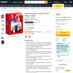 Nintendo Switch OLED Neon 64GB $504.74, White 64GB $504.74 Approx. Delivered @ Amazon AU