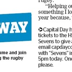 Win 1 of 2 Double Passes to HSBC Wellington Sevens from The Dominion Post