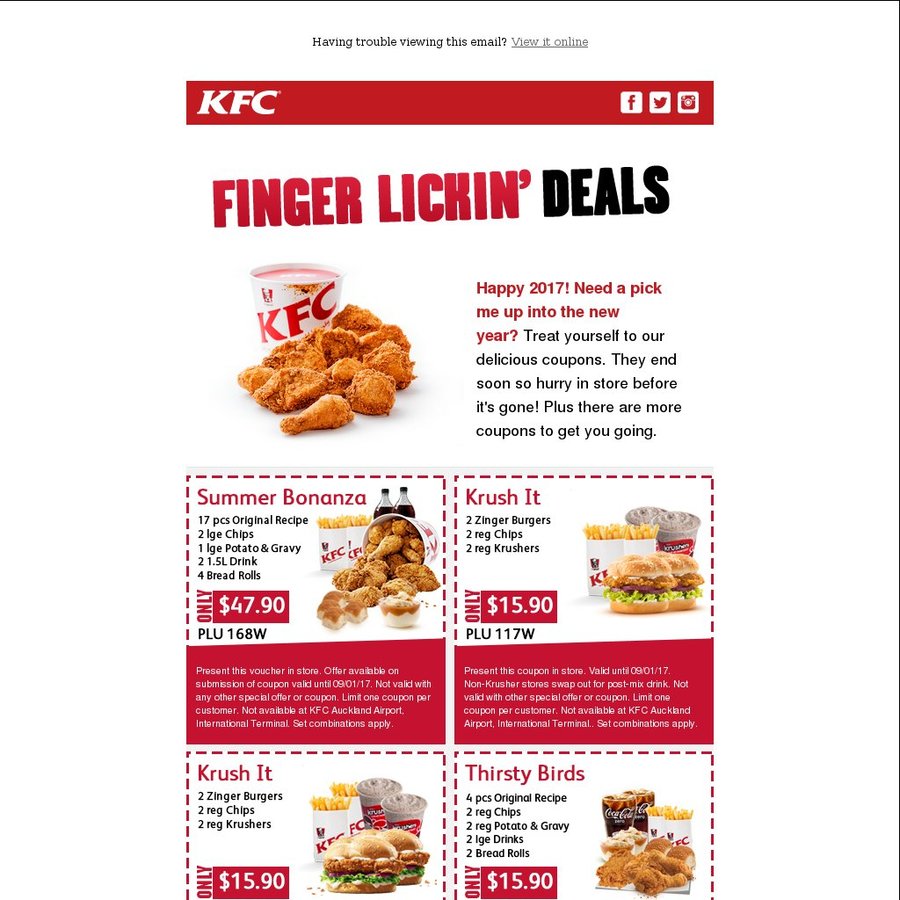 coupon for kfc canada