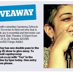 Win a Double Pass to Tea with Terrorists from The Dominion Post (Wellington)