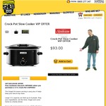Free Sunbeam GoLunch (worth $58) when you purchase a Crock-Pot Slow Cooker $93 @ Appliance Shed