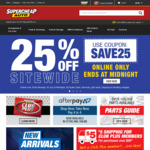 25% off Sitewide @ Supercheap Auto (Online Only - Monday) Meguiars Wash $18.66